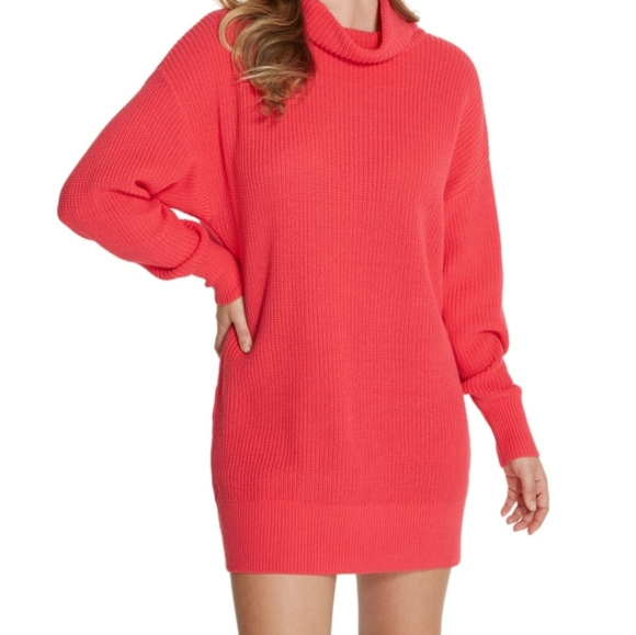 Ladies relaxed neck sweater dress - Picture 1 of 7